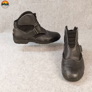 Sidi Mid Performer Ankle Motorcycle Boots Black Leather Round Toe Men's Size 10